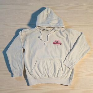 Call Your Mother “Reckless” Hoodie Pink & White Car Skeleton Graphic in Medium